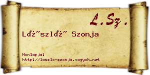 László Szonja névjegykártya